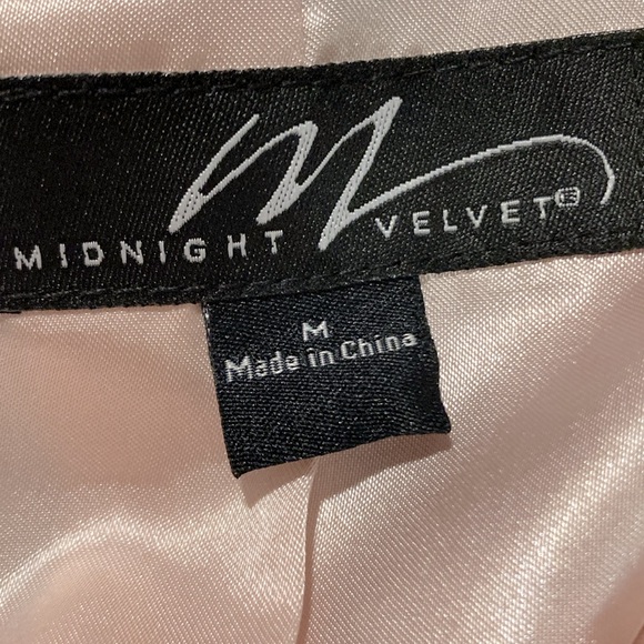 Midnight Velvet Blush Pink Boucle Mid-Hip Jacket Warm Winter Boho Retro Coat - Picture 9 of 11